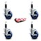 Service Caster 4'' Solid Poly Swivel 1-1/8'' Expanding Stem Caster Set with Brake, 4PK SCC-EX20S414-SPUS-TLB-118-4 - alternate 3